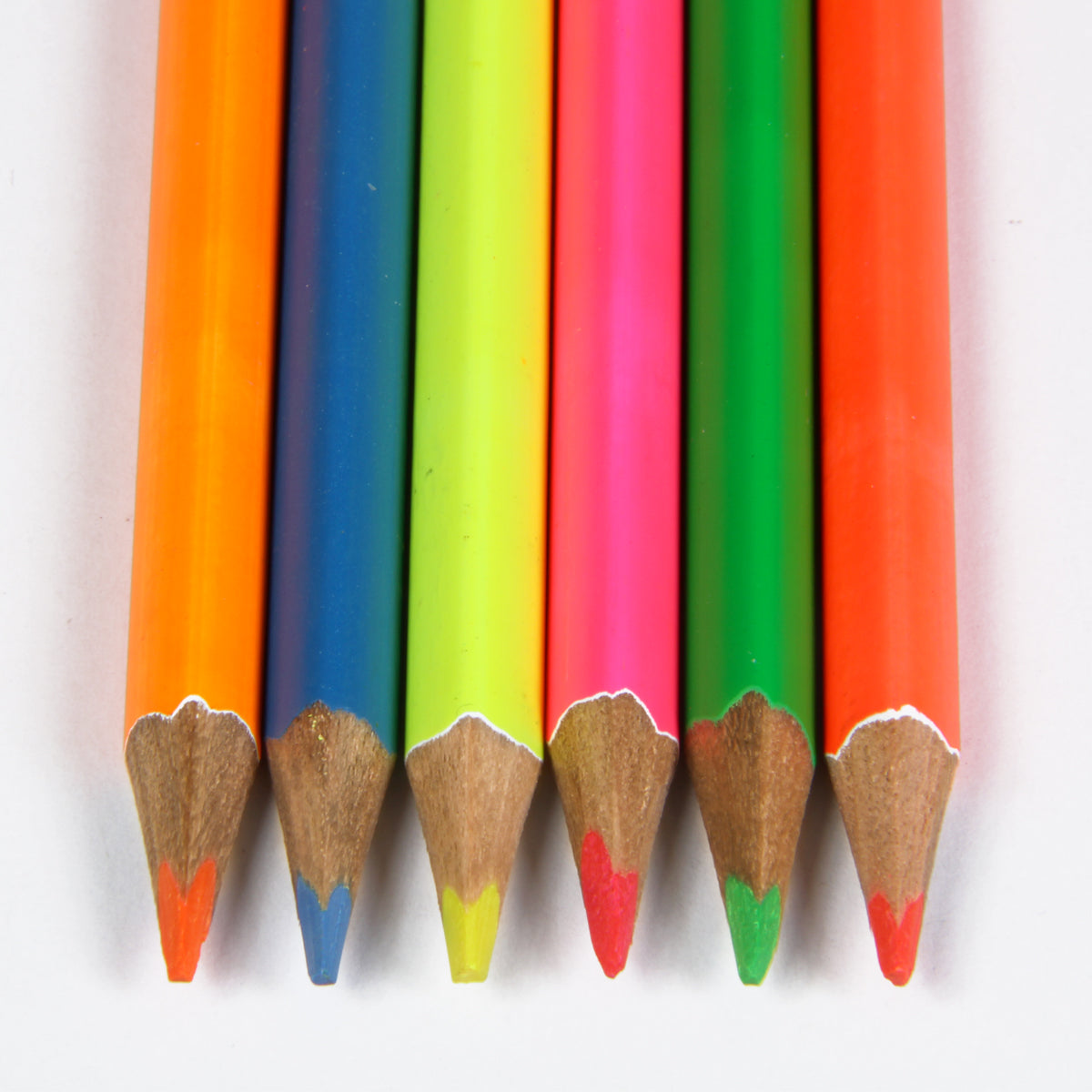 Dry Highlighter Pencil Set of 6: Neon Pencils