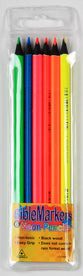 Dry Highlighter Pencil Set of 6: Neon Pencils