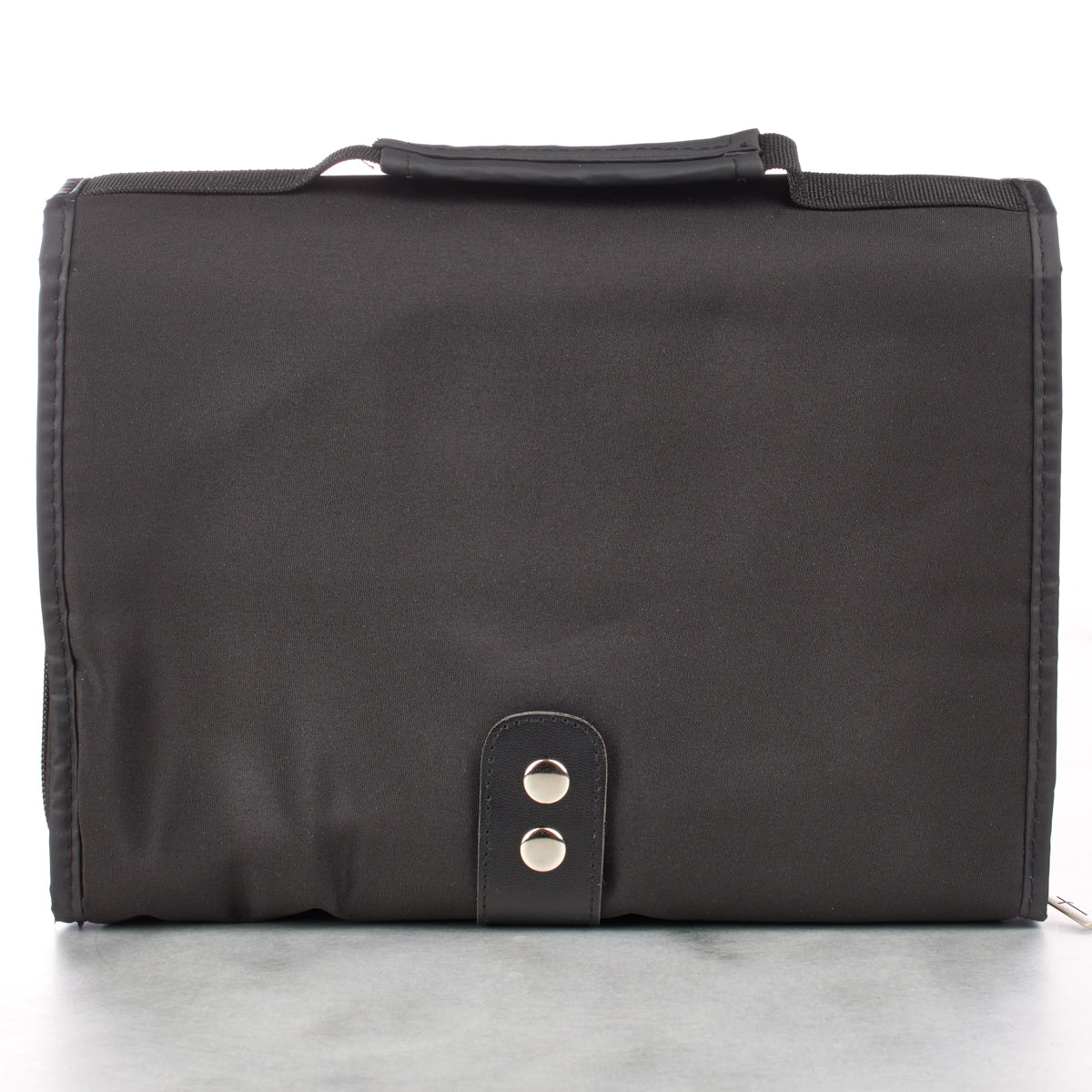 Bible Cover Extra Large Micro-Fiber Tri-Fold Organizer, Metal Fish Badge Black