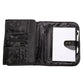 Bible Cover Extra Large Micro-Fiber Tri-Fold Organizer, Metal Fish Badge Black