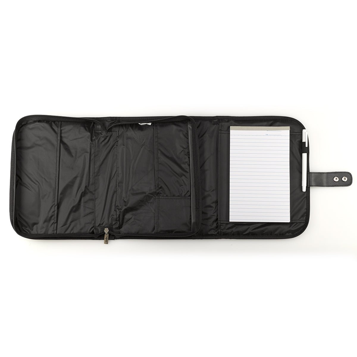 Bible Cover Tri-Fold Organizer Medium Black Polyester