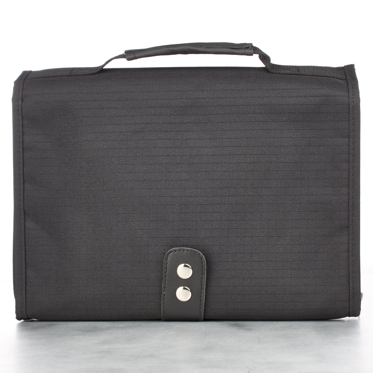Bible Cover Tri-Fold Organizer Large: Black Polyester