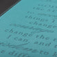 Bible Cover Fashion Medium: Serenity Prayer Two-Tone Bible Cover in Aqua
