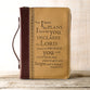 Bible Cover Classic Large: For I Know the Plans....Burgundy/Sand (Jer 29:11)