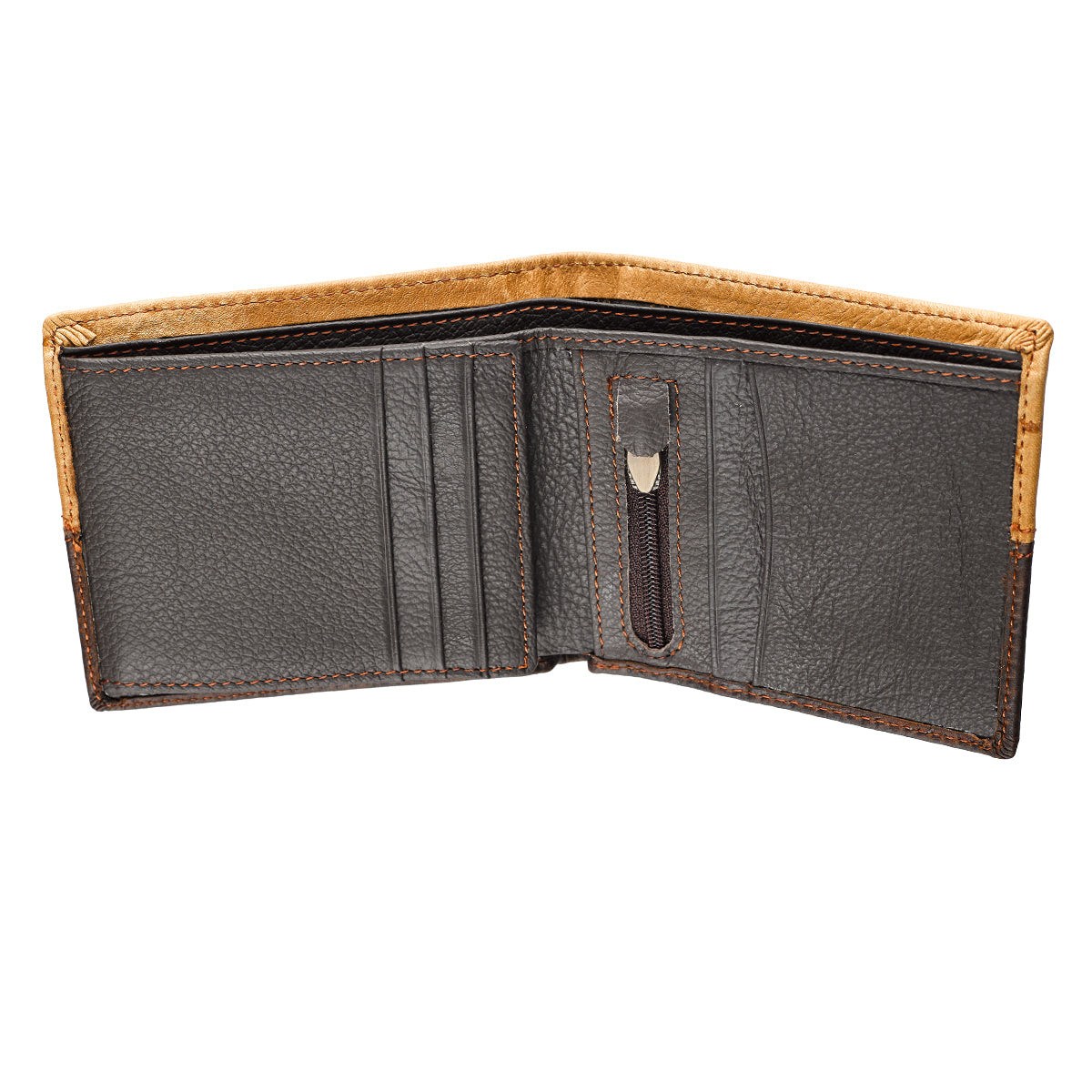 Leather Wallet: Cross, Tan/Brown, Bi-Fold, Zipper Coin Pocket, Rfid-blocking, Gift Boxed