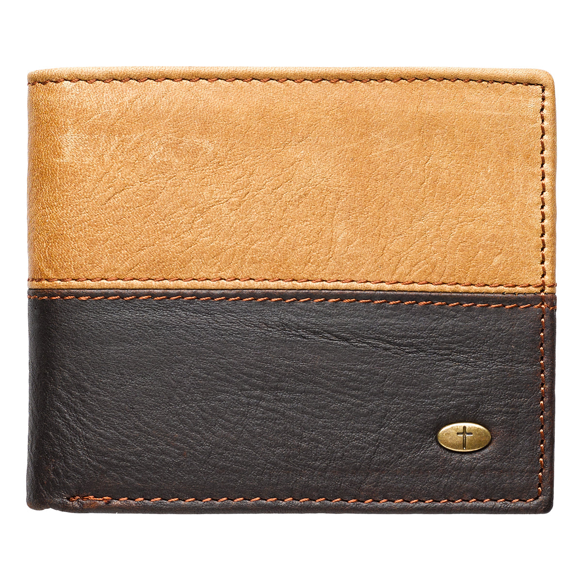 Leather Wallet: Cross, Tan/Brown, Bi-Fold, Zipper Coin Pocket, Rfid-blocking, Gift Boxed