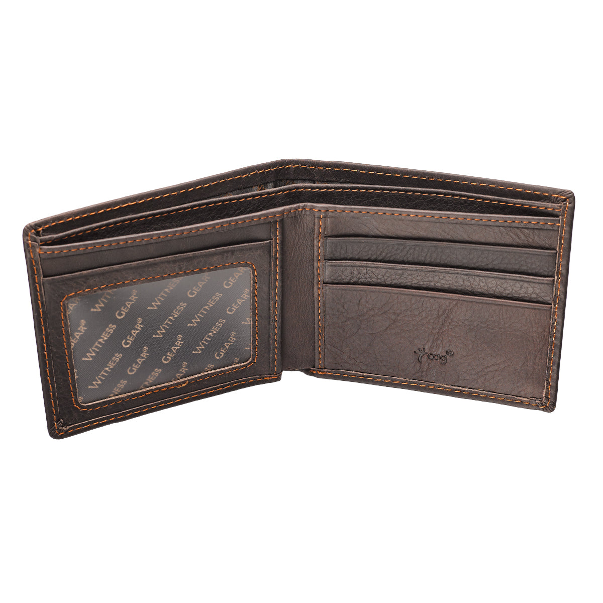 Leather Wallet: Eagle, tan, Bi-Fold, Rfid-blocking, Gift Boxed