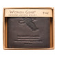 Leather Wallet: Eagle, tan, Bi-Fold, Rfid-blocking, Gift Boxed