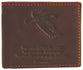 Leather Wallet: Eagle, tan, Bi-Fold, Rfid-blocking, Gift Boxed