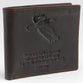 Leather Wallet: Eagle, tan, Bi-Fold, Rfid-blocking, Gift Boxed