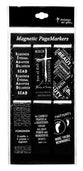 Bookmark Magnetic - set of 6: Black & White