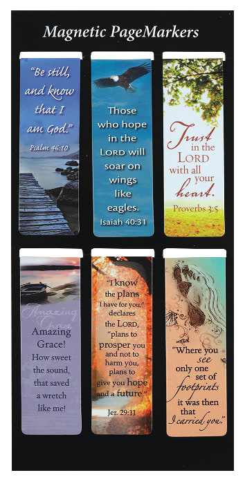 Bookmark Magnetic - set of 6: Be Still and Know