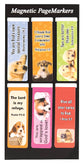 Bookmark Magnetic - set of 6: Puppies #01
