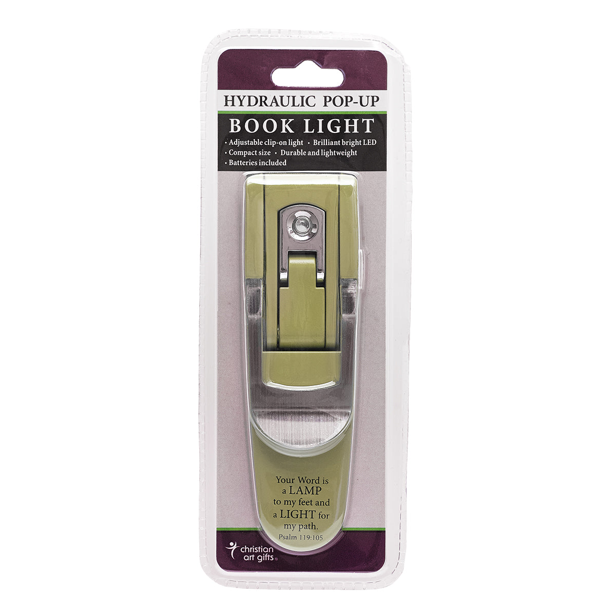 Hydraulic Pop Up Book Light: Your Word is a Lamp, Green