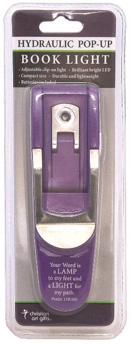 Hydraulic Pop Up Book Light: Your Word is a Lamp, Purple