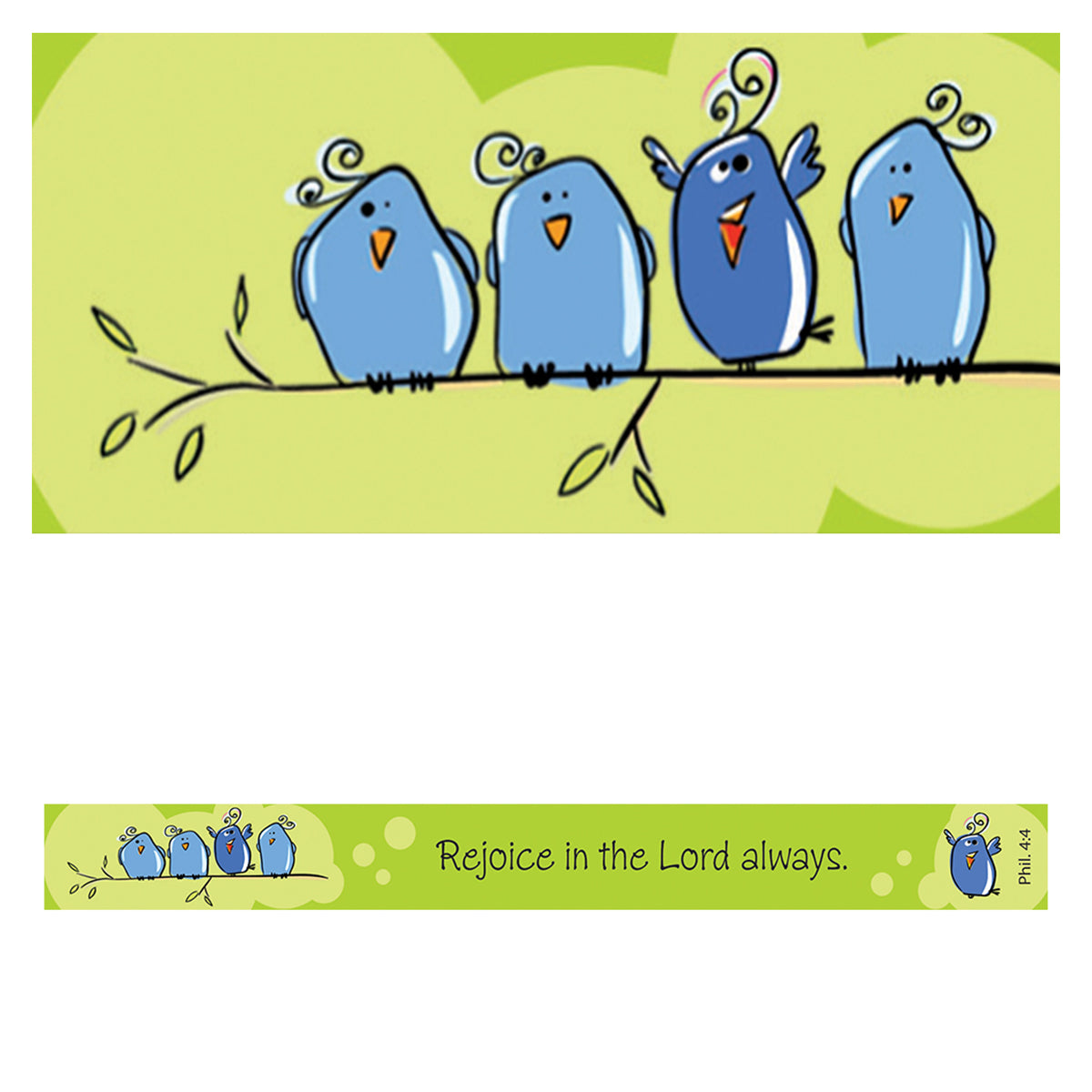 Magnetic Strip: Rejoice in the Lord Always (Phil 4:4)