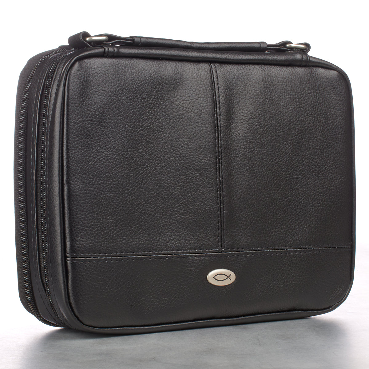 Bible Cover Medium Two-Fold Luxleather Organizer Black