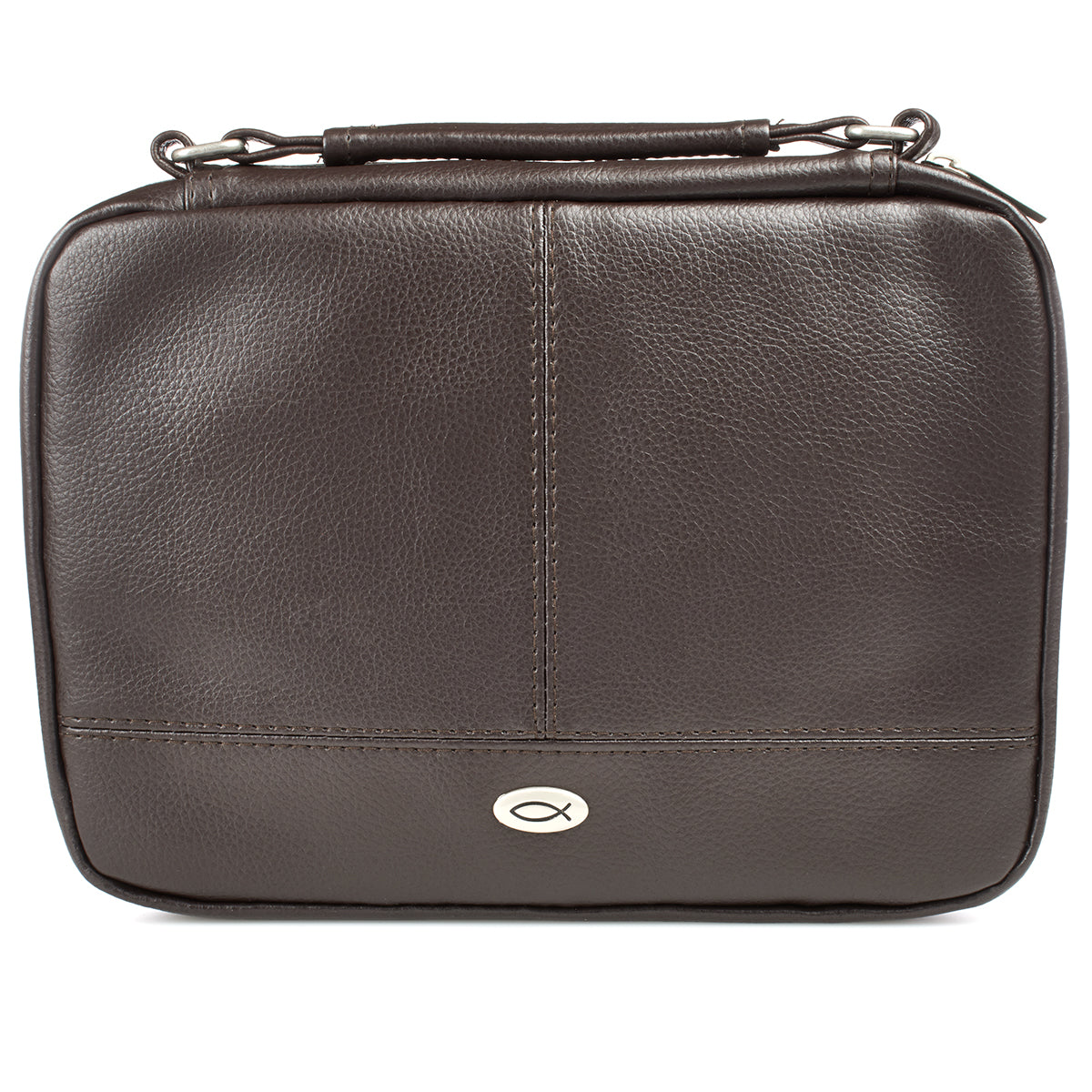 Bible Cover Medium Two-Fold Luxleather Organizer Brown