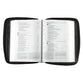 Bible Cover Large Polyester Canvas With Fish Emblem in Black