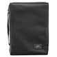 Bible Cover Small Polyester Canvas With Fish Emblem in Black