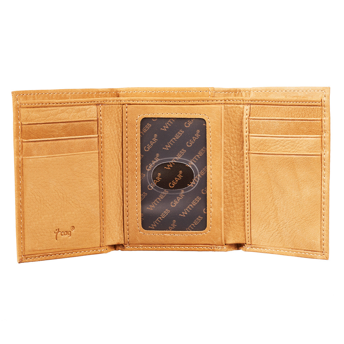 Leather Wallet: On Wings Like Eagles, Tri-Fold, Rfid-blocking, Gift Boxed