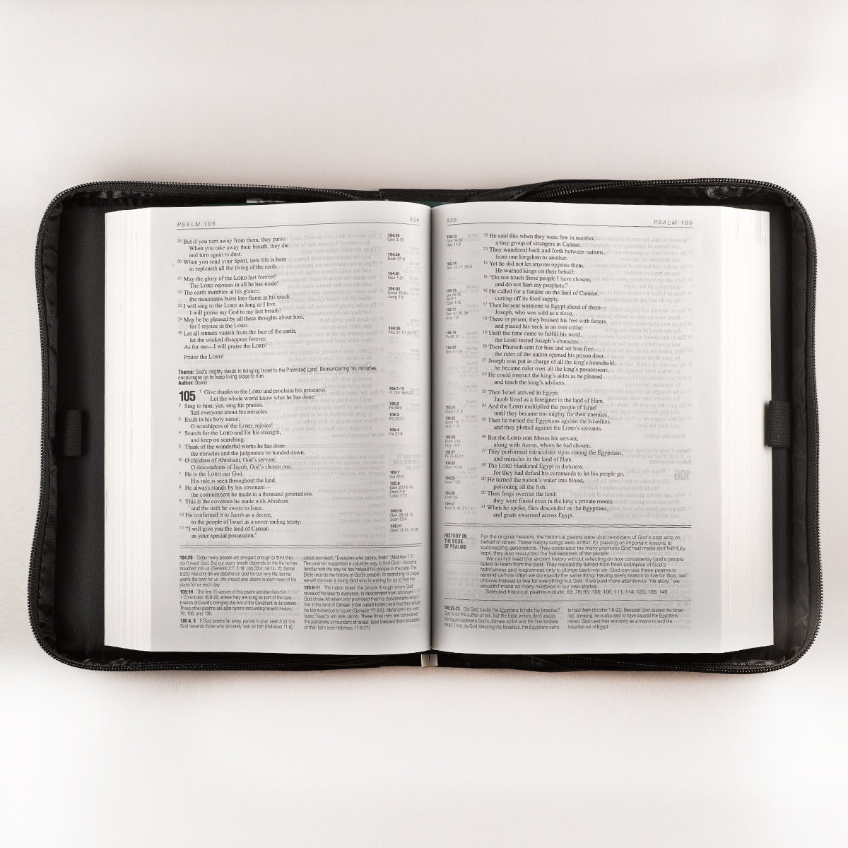 Bible Cover Classic Medium: Guidance Proverbs 3:6 Black Luxleather
