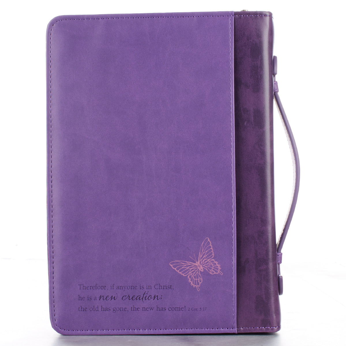 Bible Cover Large: Purple Butterflies