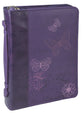 Bible Cover Large: Purple Butterflies