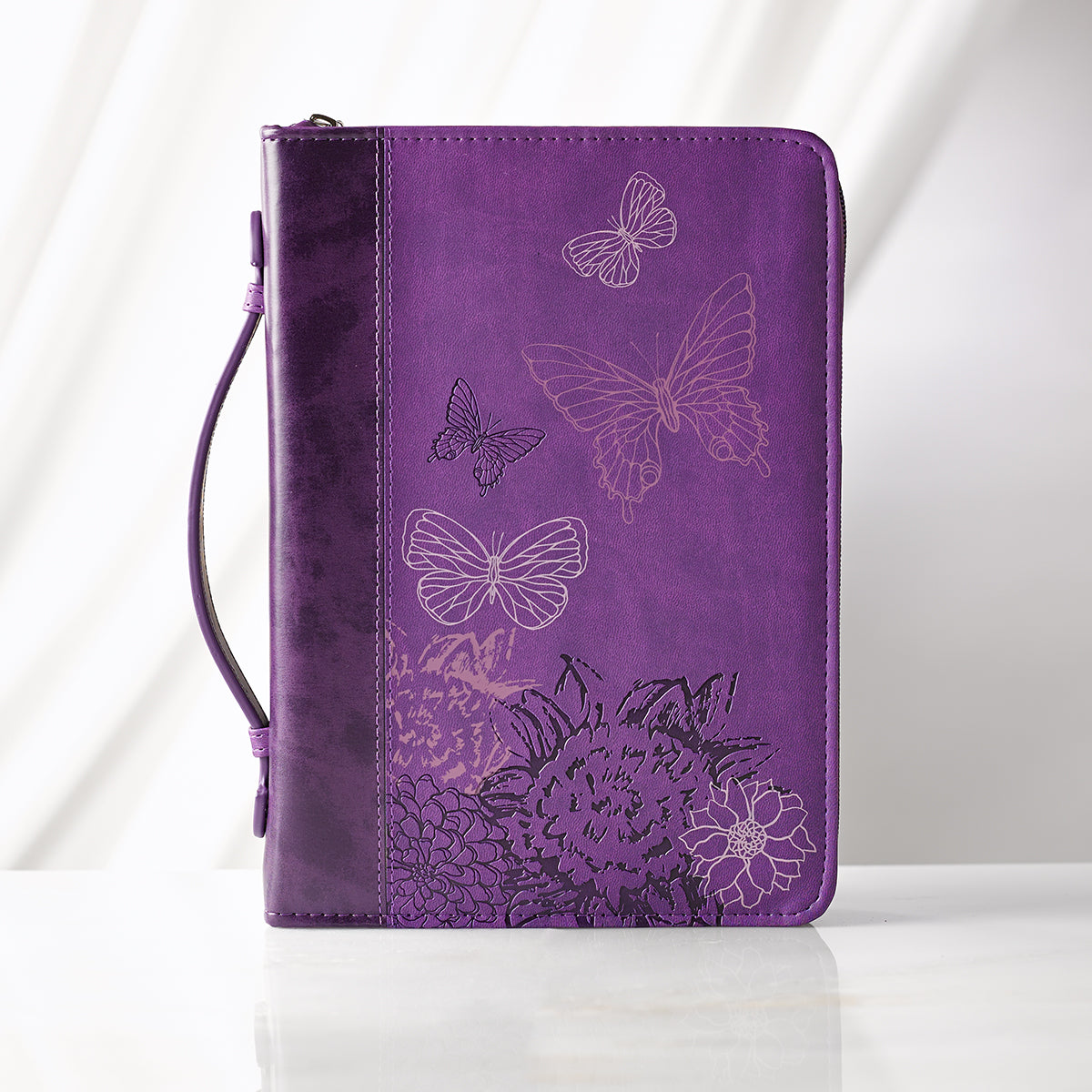 Bible Cover Medium: Purple Butterflies