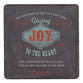 Wooden Magnet With Hanging Tag: Joy Navy (Retro Blessings 'Joy' Series)