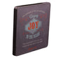 Wooden Magnet With Hanging Tag: Joy Navy (Retro Blessings 'Joy' Series)