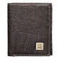 Leather Wallet: 3 Crosses, Tri-Fold, Rfid-blocking, Gift Boxed