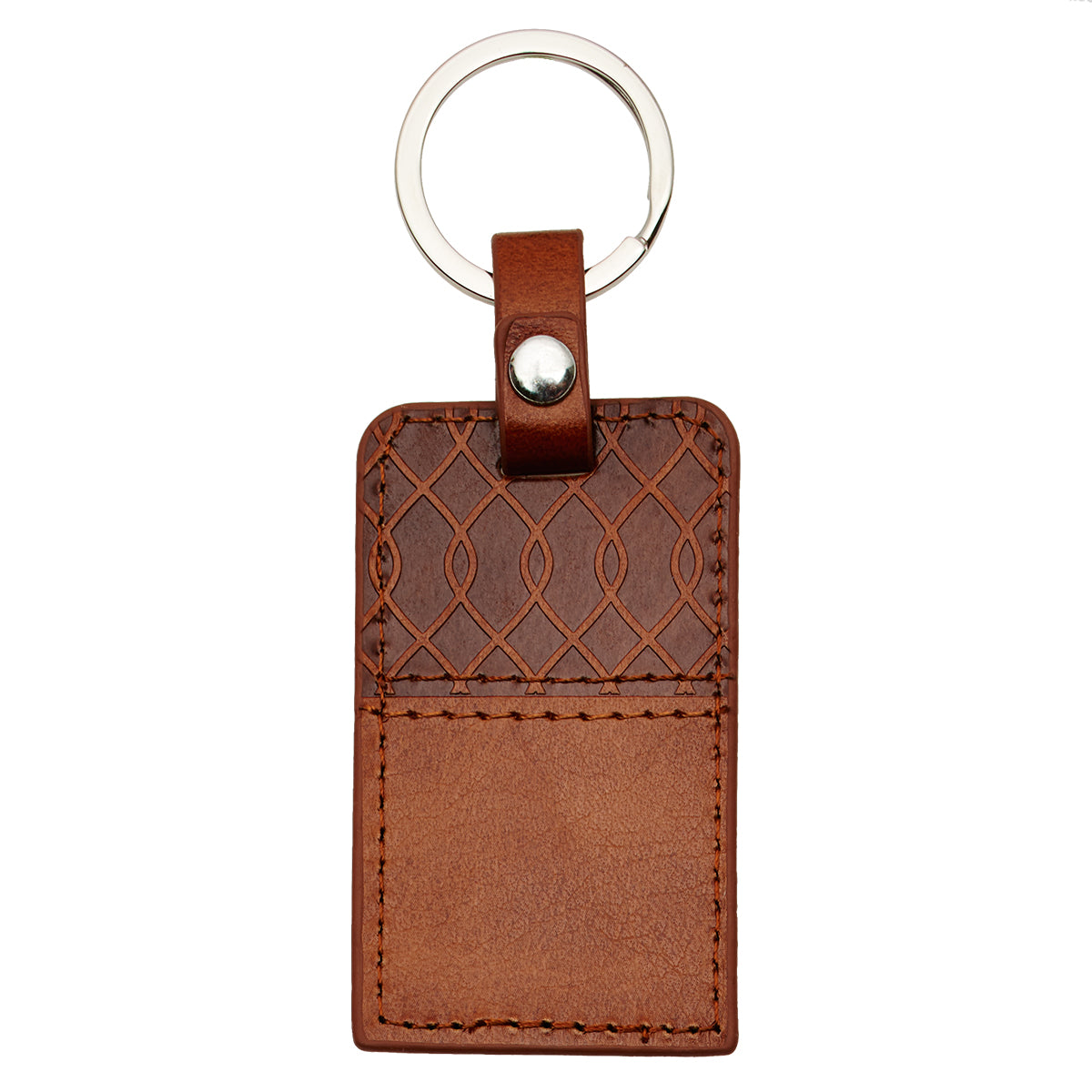 Luxleather Keyring: I Know the Plans... Brown (Jer 29:11)