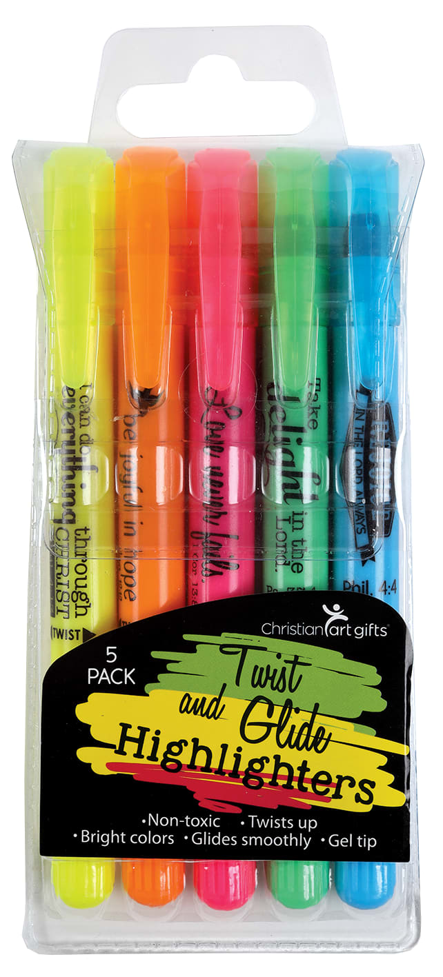 Pen: Twist & Glide Highlighter Set (Set Of 5)