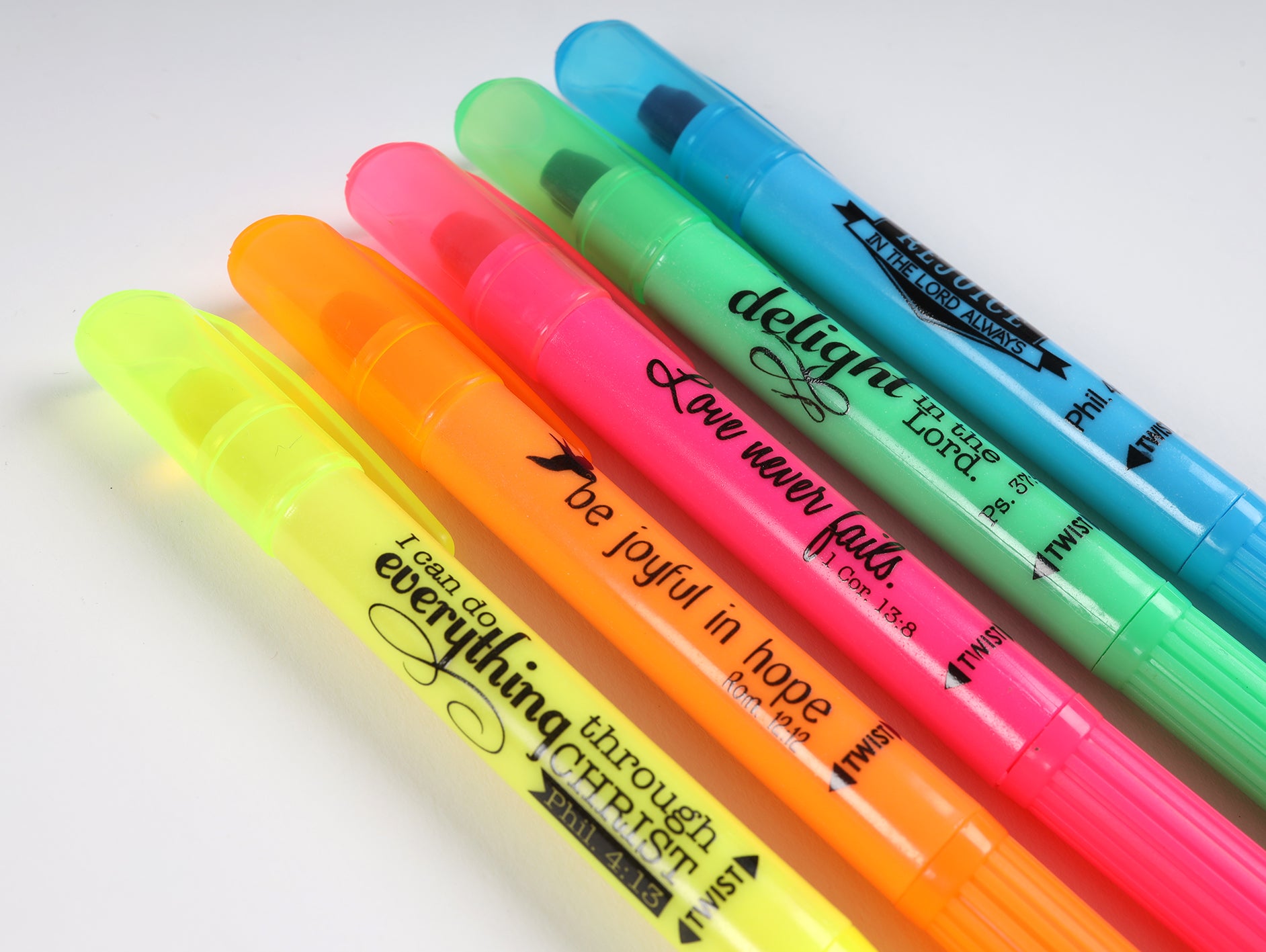 Pen: Twist & Glide Highlighter Set (Set Of 5)