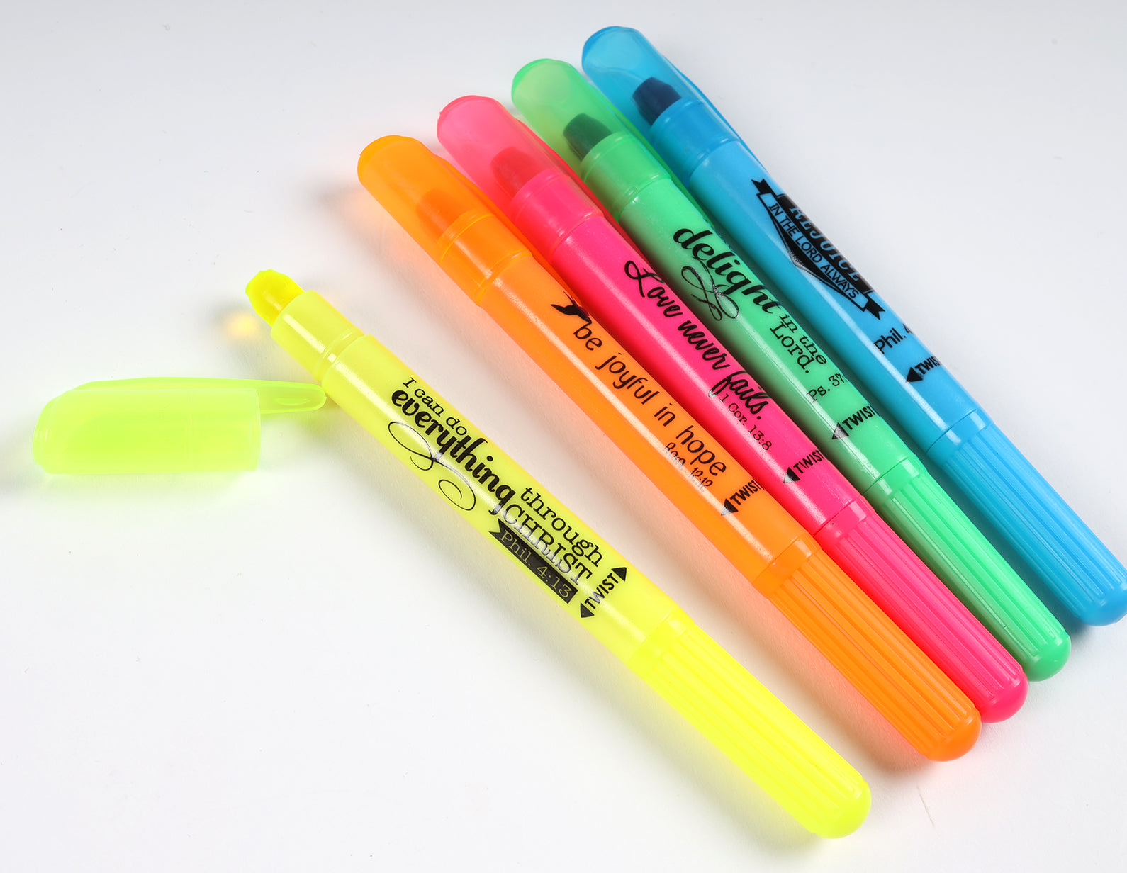 Pen: Twist & Glide Highlighter Set (Set Of 5)