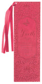 Bookmark With Tassel: Faith, Pink
