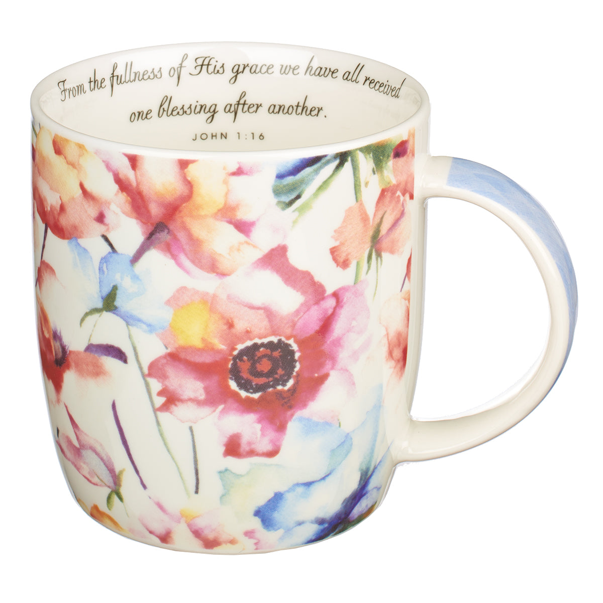 Ceramic Mugs (Set Of 4) 296ml: Seeds of Love, Floral