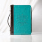 Bible Cover Medium I Can Do All Things Phil. 4: 13 Turquoise Debossed Luxleather