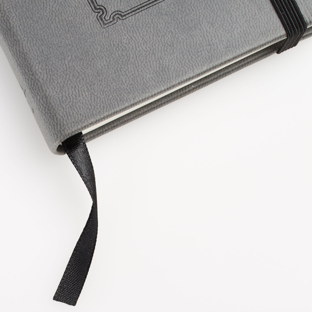 Notebook: Be Strong and Courageous With Elastic Band Closure Gray