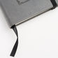 Notebook: Be Strong and Courageous With Elastic Band Closure Gray