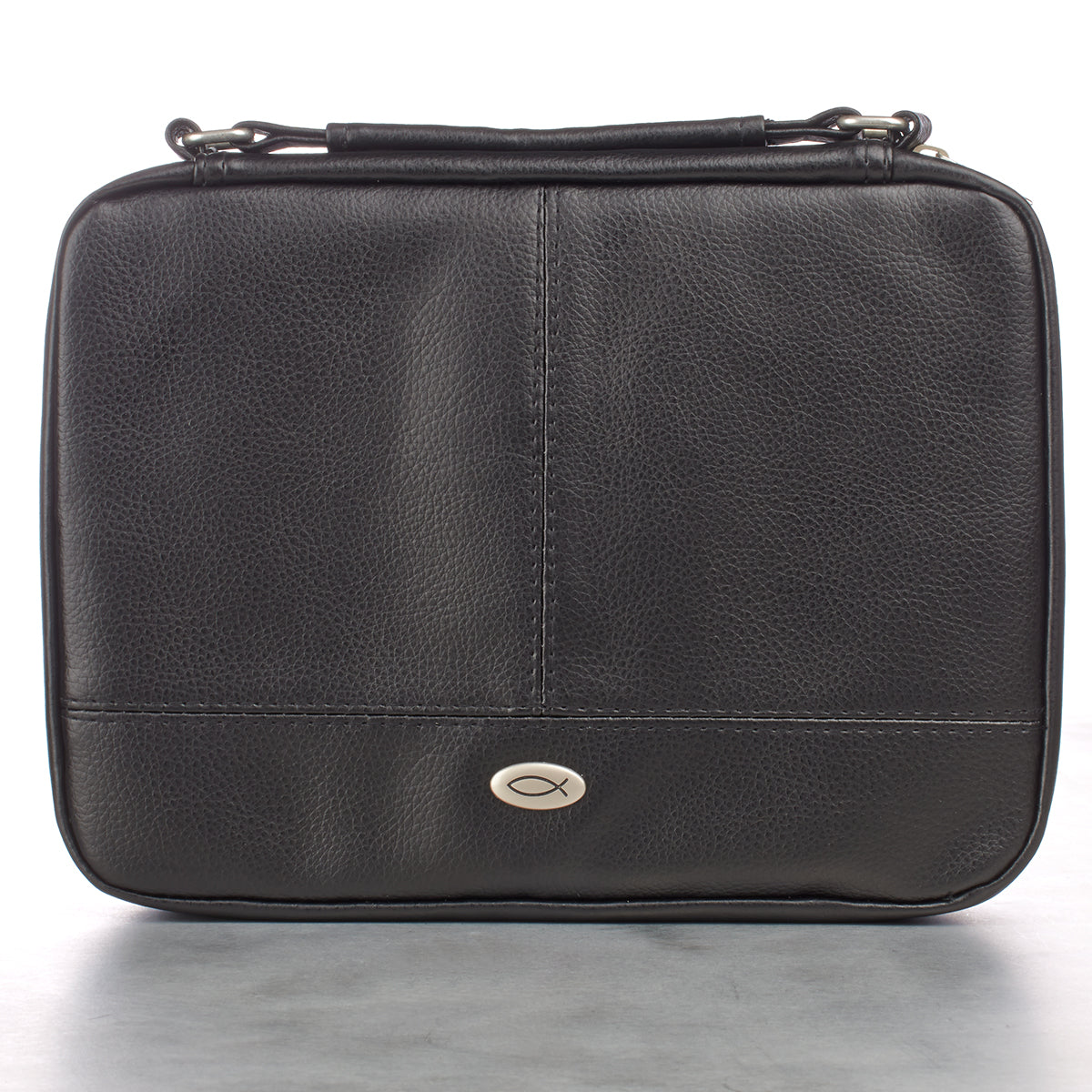 Bible Cover Small Two-Fold Luxleather Organizer Black