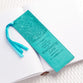 Bookmark With Tassel: I Have Loved You With An Everlasting Love Turquoise