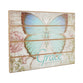 Wall Plaque: Grace Butterfly Blue/Green (Mdf)