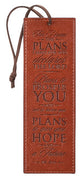 Bookmark With Tassel: For I Know the Plans I Have For You Red