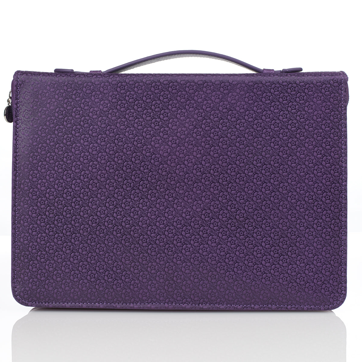 Bible Cover Medium: Blessed Jer. 17:7 Butterfly Purple Luxleather