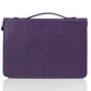 Bible Cover Medium: Blessed Jer. 17:7 Butterfly Purple Luxleather