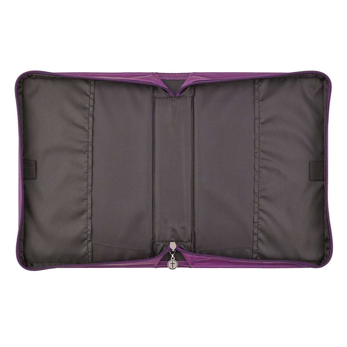 Bible Cover Medium: Blessed Jer. 17:7 Butterfly Purple Luxleather