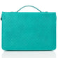 Bible Cover Large: Grace Eph. 2:8 Butterfly Blue/Green Fashion Trendy Luxleather