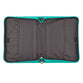 Bible Cover Medium: Grace Eph. 2:8 Butterfly Teal Luxleather